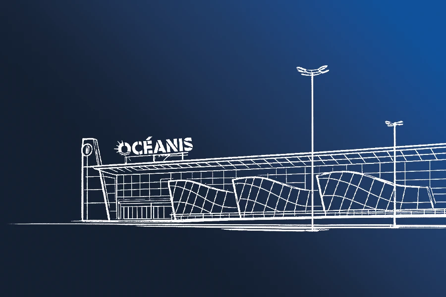 Dessin du parc Océanis