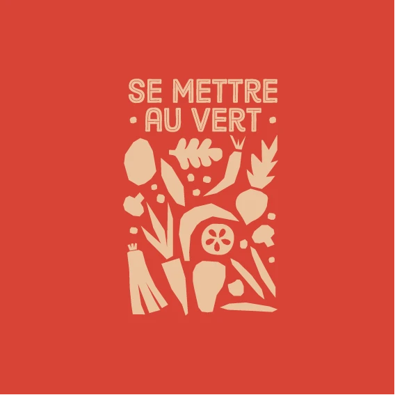 Drapeau carré Fruits et légumes, rayon traditionnel