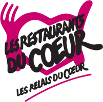 Les Restos du Coeur, logo d'une association partenaire E.Leclerc St Gilles