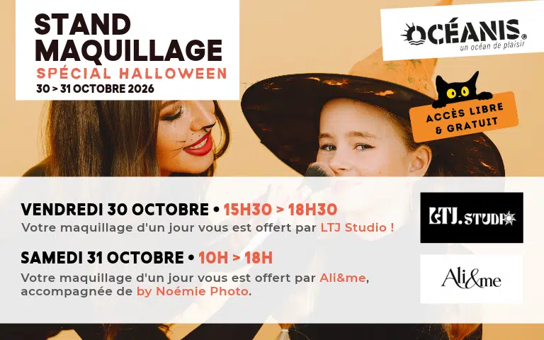 stand maquillage halloween le 30 et 31 octobre 2026